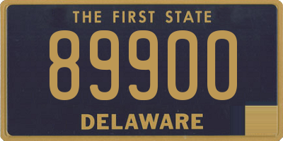 DE license plate 89900