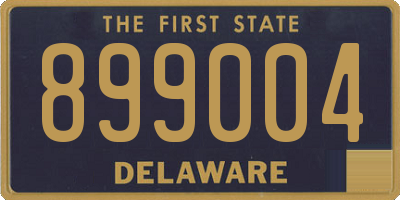 DE license plate 899004