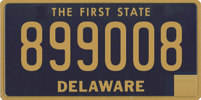 DE license plate 899008