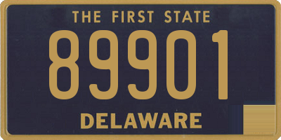 DE license plate 89901