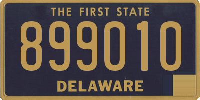 DE license plate 899010