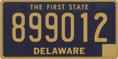 DE license plate 899012