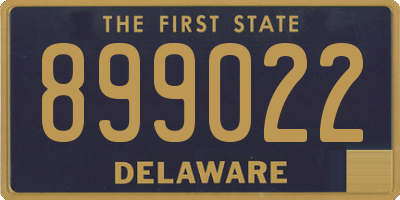 DE license plate 899022