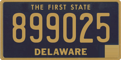 DE license plate 899025