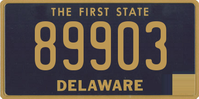 DE license plate 89903