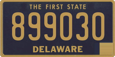 DE license plate 899030