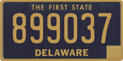 DE license plate 899037