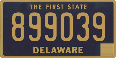 DE license plate 899039