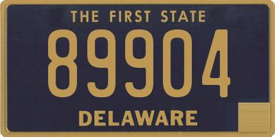 DE license plate 89904