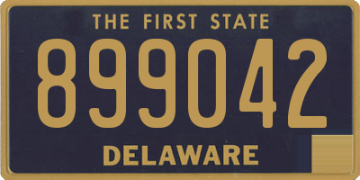 DE license plate 899042