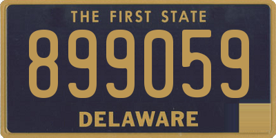 DE license plate 899059
