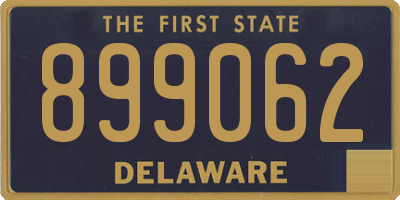 DE license plate 899062