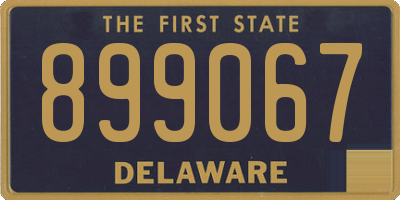 DE license plate 899067