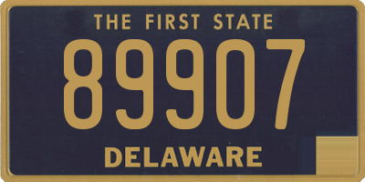 DE license plate 89907