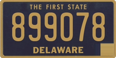 DE license plate 899078