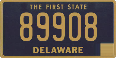 DE license plate 89908