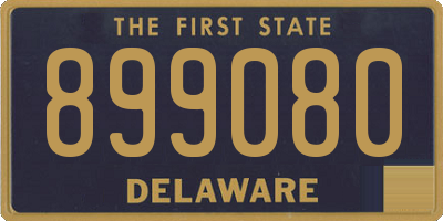 DE license plate 899080
