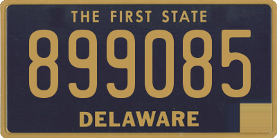 DE license plate 899085