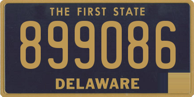 DE license plate 899086