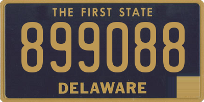 DE license plate 899088