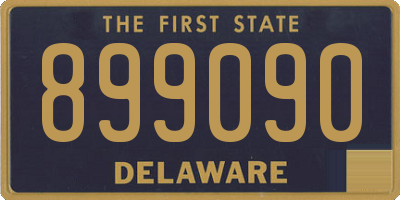 DE license plate 899090
