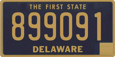 DE license plate 899091
