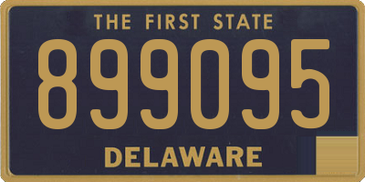 DE license plate 899095