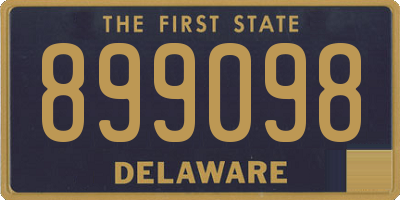 DE license plate 899098