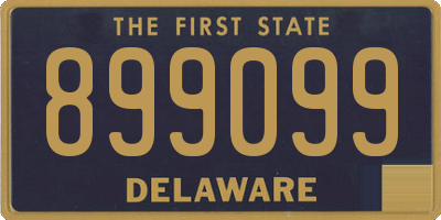 DE license plate 899099