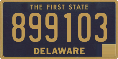 DE license plate 899103