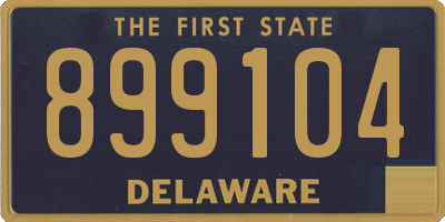 DE license plate 899104
