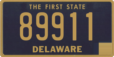 DE license plate 89911