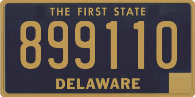 DE license plate 899110