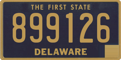DE license plate 899126