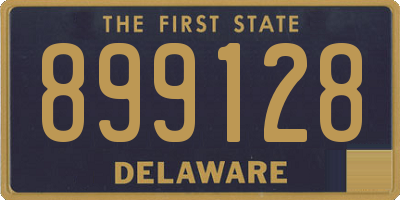 DE license plate 899128