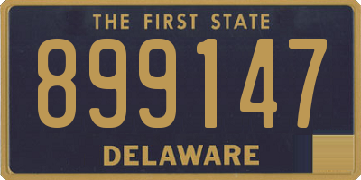 DE license plate 899147