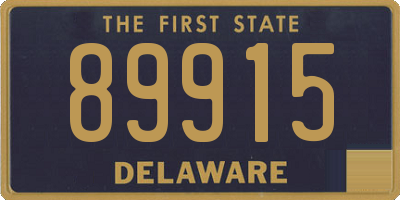 DE license plate 89915