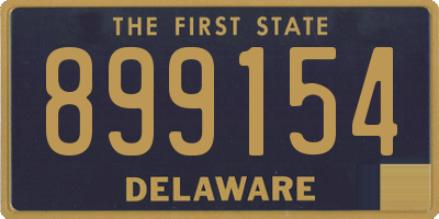 DE license plate 899154