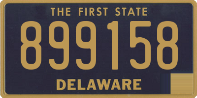 DE license plate 899158