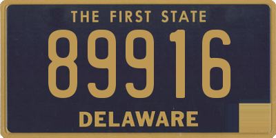 DE license plate 89916