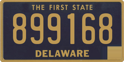 DE license plate 899168