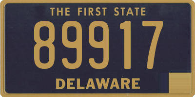 DE license plate 89917