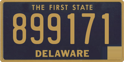 DE license plate 899171