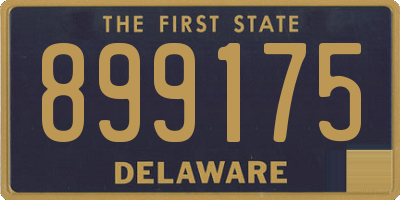 DE license plate 899175