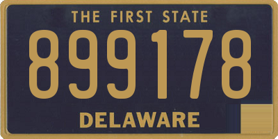 DE license plate 899178