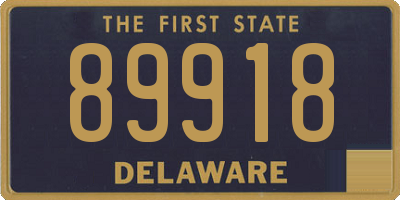 DE license plate 89918
