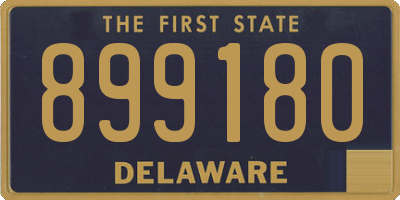 DE license plate 899180
