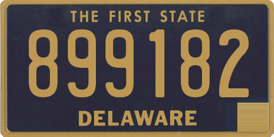 DE license plate 899182