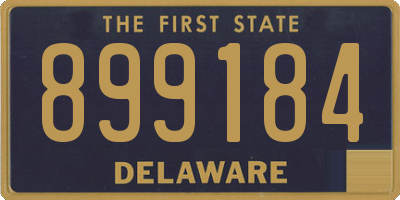 DE license plate 899184