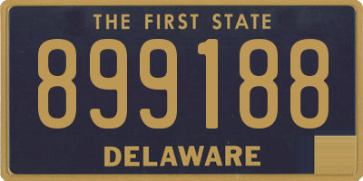 DE license plate 899188